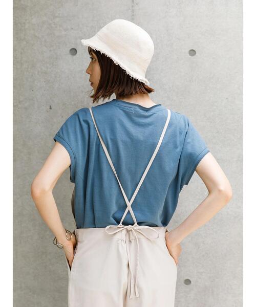 koe（コエ）の「ドライタッチポリトロサロペット*（サロペット/オーバーオール・レディース・ブラック/ライトベージュ/ベージュ・L/M）」の22枚目の写真