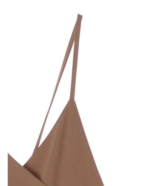 koe（コエ）の「ドライタッチポリトロサロペット*（サロペット/オーバーオール・レディース・ブラック/ライトベージュ/ベージュ・L/M）」の13枚目の写真