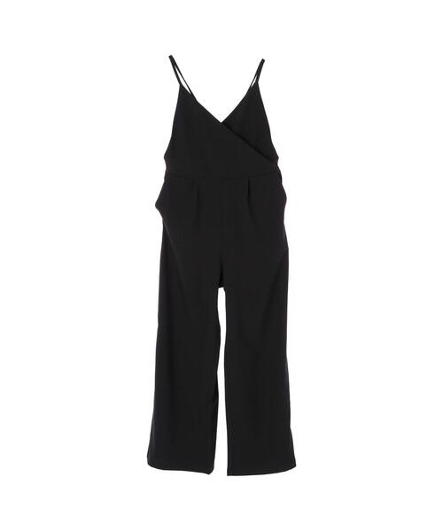 koe（コエ）の「ドライタッチポリトロサロペット*（サロペット/オーバーオール・レディース・ブラック/ライトベージュ/ベージュ・L/M）」の16枚目の写真