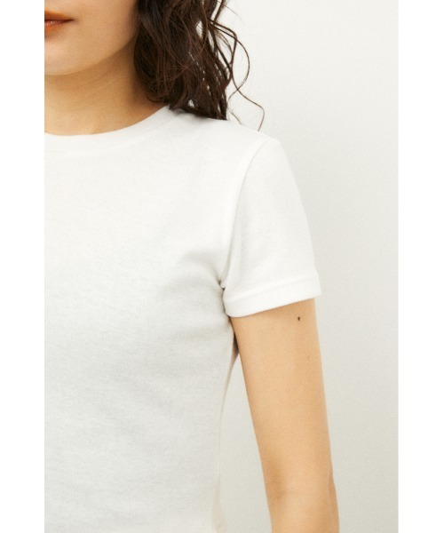 LAGUA GEM(ラグアジェム)の「BASIC COMPACT T/SH(Tシャツ/カットソー・レディース・オフホワイト/ブラック/ライム・SMALL/MEDIUM)」の20枚目の写真