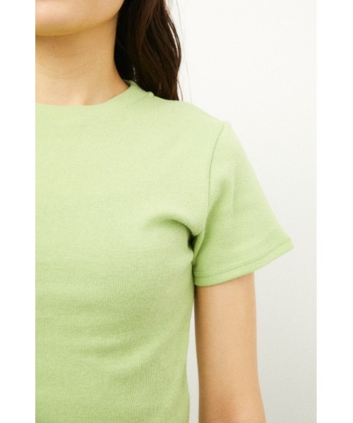 LAGUA GEM(ラグアジェム)の「BASIC COMPACT T/SH(Tシャツ/カットソー・レディース・オフホワイト/ブラック/ライム・SMALL/MEDIUM)」の8枚目の写真