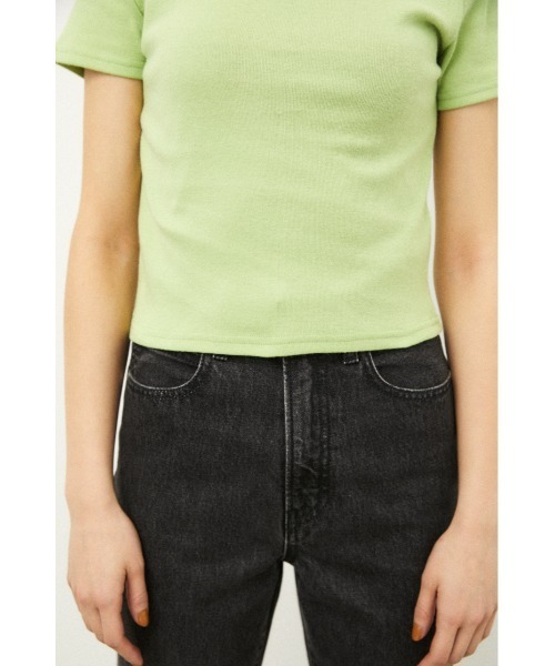 LAGUA GEM(ラグアジェム)の「BASIC COMPACT T/SH(Tシャツ/カットソー・レディース・オフホワイト/ブラック/ライム・SMALL/MEDIUM)」の13枚目の写真