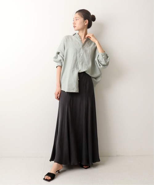plage（プラージュ）の「Fibril ギャザーロングスカート2◆（スカート・レディース・グレー/ブラウン・38/36）」の3枚目の写真
