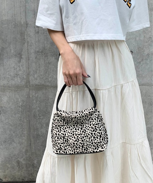 RASVOA（ラスボア）の「パターンソリッド２ＷＡＹミニＢＡＧ（ショルダーバッグ・レディース・ブラック/オフホワイト/ホワイト系その他・FREE）」の20枚目の写真