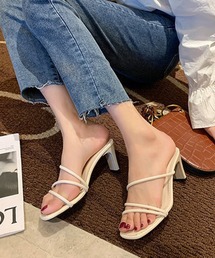 ストラップヒールサンダル