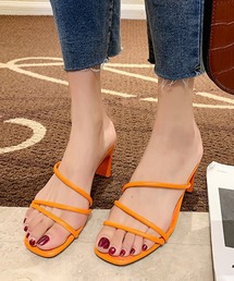 ストラップヒールサンダル