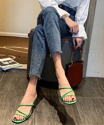 ストラップヒールサンダル