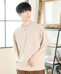 ワイドシルエットヘビーウェイトUSAコットンクルーネック半袖Tシャツ