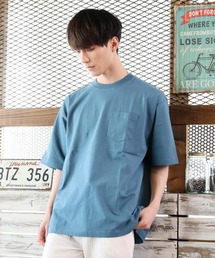 ワイドシルエットヘビーウェイトUSAコットンクルーネック半袖Tシャツ
