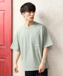 ワイドシルエットヘビーウェイトUSAコットンクルーネック半袖Tシャツ