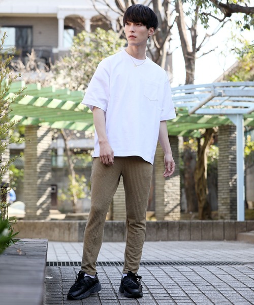 TopIsm(トップイズム)の「ワイドシルエットヘビーウェイトUSAコットンクルーネック半袖Tシャツ(Tシャツ/カットソー・メンズ・ホワイト/ブラック/ベージュ/ブルー/ライトグリーン/杢グレー/サーモンピンク・M/L/LL)」の11枚目の写真