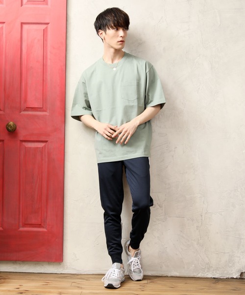 TopIsm(トップイズム)の「ワイドシルエットヘビーウェイトUSAコットンクルーネック半袖Tシャツ(Tシャツ/カットソー・メンズ・ホワイト/ブラック/ベージュ/ブルー/ライトグリーン/杢グレー/サーモンピンク・M/L/LL)」の15枚目の写真