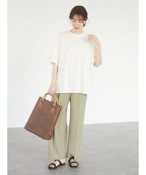 Green　Parks（グリーンパークス）の「接触冷感 イージーパンツ＊（その他パンツ・レディース・ブラック/カーキ/ライトベージュ・FREE）」の6枚目の写真