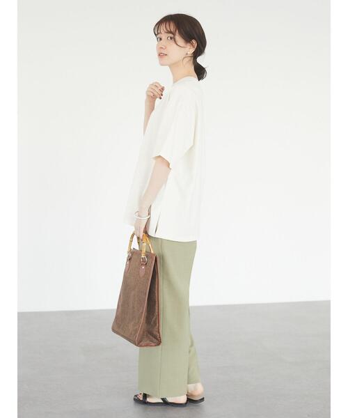 Green　Parks（グリーンパークス）の「接触冷感 イージーパンツ＊（その他パンツ・レディース・ブラック/カーキ/ライトベージュ・FREE）」の9枚目の写真