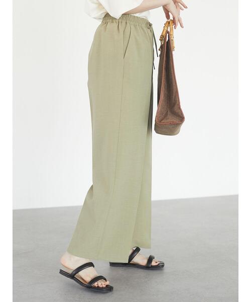 Green　Parks（グリーンパークス）の「接触冷感 イージーパンツ＊（その他パンツ・レディース・ブラック/カーキ/ライトベージュ・FREE）」の4枚目の写真