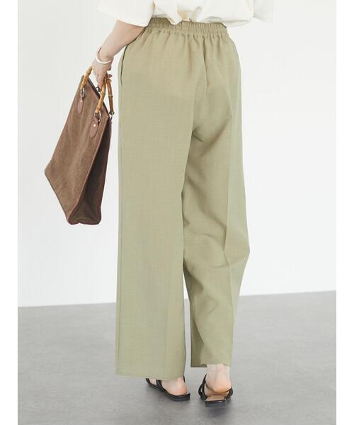 Green　Parks（グリーンパークス）の「接触冷感 イージーパンツ＊（その他パンツ・レディース・ブラック/カーキ/ライトベージュ・FREE）」の12枚目の写真