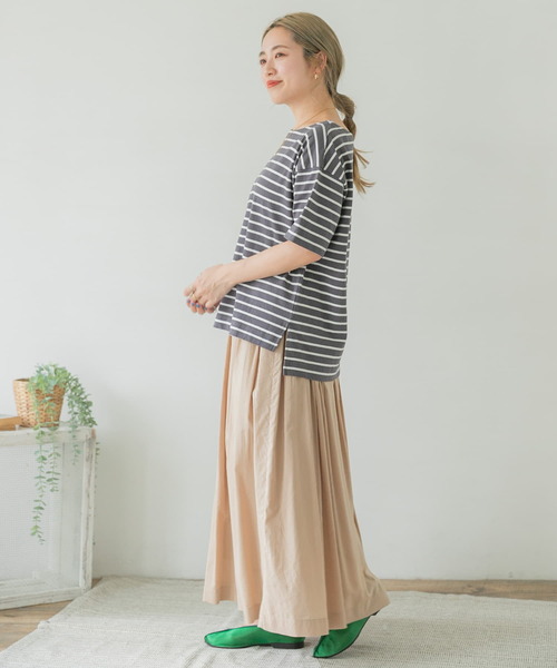 ITEMS URBANRESEARCH（アイテムズ アーバンリサーチ）の「ボリュームギャザースカート（スカート・レディース・マスタード/スミクロ/ベージュ・FREE）」の21枚目の写真