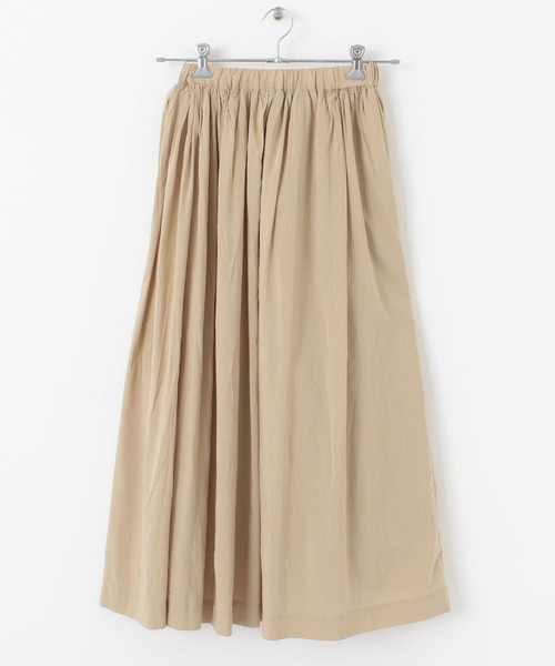 ITEMS URBANRESEARCH（アイテムズ アーバンリサーチ）の「ボリュームギャザースカート（スカート・レディース・マスタード/スミクロ/ベージュ・FREE）」の5枚目の写真