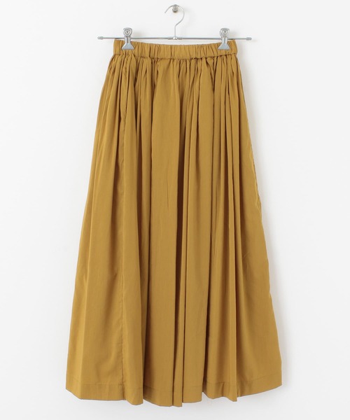 ITEMS URBANRESEARCH（アイテムズ アーバンリサーチ）の「ボリュームギャザースカート（スカート・レディース・マスタード/スミクロ/ベージュ・FREE）」の7枚目の写真