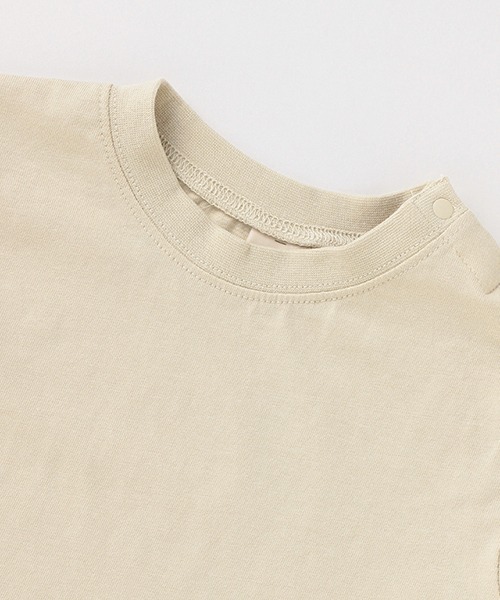 petit main（プティマイン）の「【リンク／接触冷感】裾スリットTシャツ（Tシャツ/カットソー・キッズ・ダークブラウン/ブルー/キナリ/ブラック・100cm/120cm/80ｃｍ/110cm/130cm/90cm）」の9枚目の写真