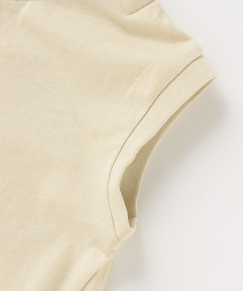 petit main（プティマイン）の「【リンク／接触冷感】裾スリットTシャツ（Tシャツ/カットソー・キッズ・ダークブラウン/ブルー/キナリ/ブラック・100cm/120cm/80ｃｍ/110cm/130cm/90cm）」の10枚目の写真