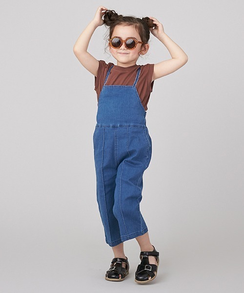 petit main（プティマイン）の「【リンク／接触冷感】裾スリットTシャツ（Tシャツ/カットソー・キッズ・ダークブラウン/ブルー/キナリ/ブラック・100cm/120cm/80ｃｍ/110cm/130cm/90cm）」の20枚目の写真