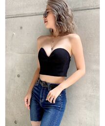 GYDA | リブベアビスチェ(チューブトップ)