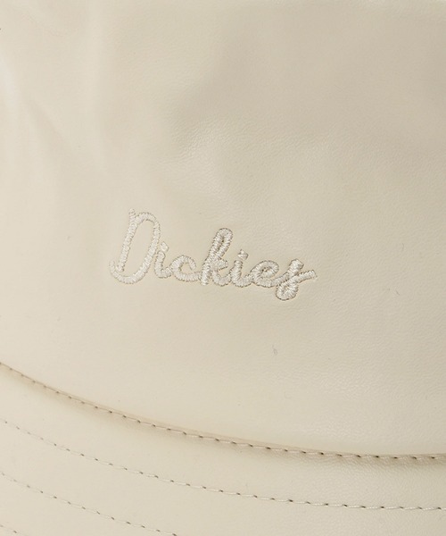 Dickies(ディッキーズ)の「【Dickies】PU BUCKET HAT / ディッキーズ フェイクレザー バケットハット(ハット・メンズ・ブラック/アイボリー・FREE)」の8枚目の写真