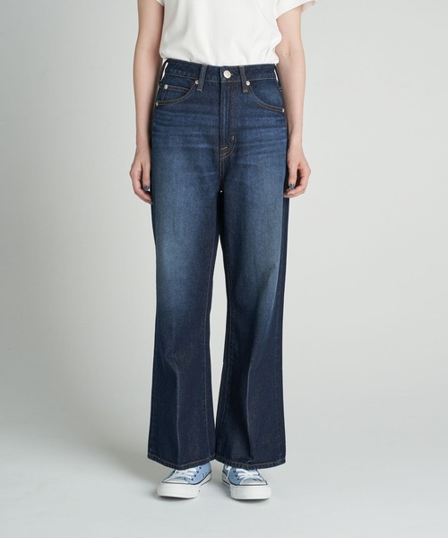 AMERICAN HOLIC(アメリカンホリック)の「フレアセンターラインデニム(デニムパンツ・レディース・インディゴブルー・S/M/L)」の3枚目の写真