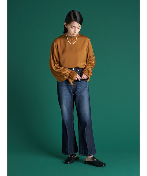 AMERICAN HOLIC(アメリカンホリック)の「フレアセンターラインデニム(デニムパンツ・レディース・インディゴブルー・S/M/L)」の7枚目の写真