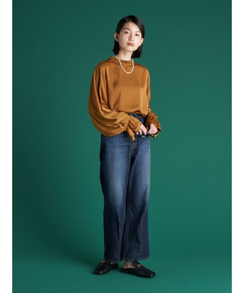 AMERICAN HOLIC(アメリカンホリック)の「フレアセンターラインデニム(デニムパンツ・レディース・インディゴブルー・S/M/L)」の8枚目の写真