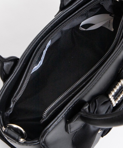 WEGO(ウィゴー)の「WEGO/レースアップリボンフリルショルダー(ショルダーバッグ・レディース・ブラック/ブラック系その他・FREE)」の19枚目の写真