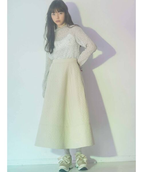 merry jenny（メリージェニー）の「ジャガードリボンスニーカー（スニーカー・レディース・ブラック/ピンク/ブルー・SMALL/MEDIUM/LARGE）」の5枚目の写真