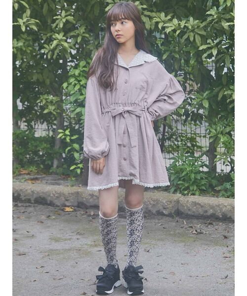 merry jenny（メリージェニー）の「ジャガードリボンスニーカー（スニーカー・レディース・ブラック/ピンク/ブルー・SMALL/MEDIUM/LARGE）」の8枚目の写真