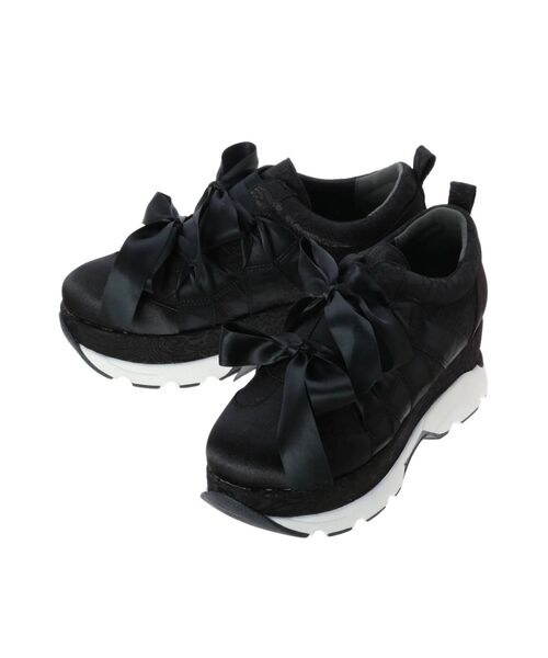 merry jenny（メリージェニー）の「ジャガードリボンスニーカー（スニーカー・レディース・ブラック/ピンク/ブルー・SMALL/MEDIUM/LARGE）」の15枚目の写真