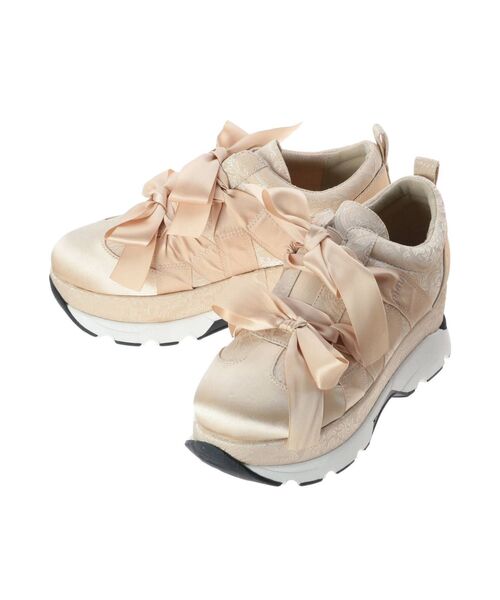 merry jenny（メリージェニー）の「ジャガードリボンスニーカー（スニーカー・レディース・ブラック/ピンク/ブルー・SMALL/MEDIUM/LARGE）」の12枚目の写真