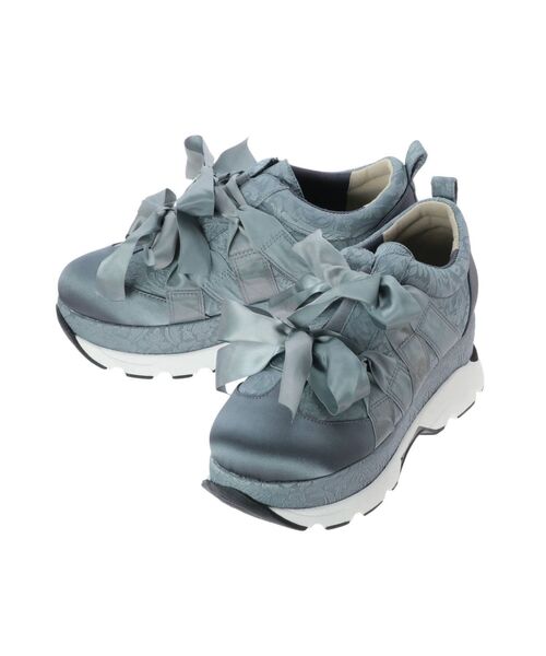 merry jenny（メリージェニー）の「ジャガードリボンスニーカー（スニーカー・レディース・ブラック/ピンク/ブルー・SMALL/MEDIUM/LARGE）」の9枚目の写真