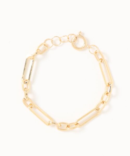 kutir（クティール）の「kutirlune／ミックスチェーンブレスレット（ブレスレット・レディース・シルバー/ゴールド・FREE）」の3枚目の写真