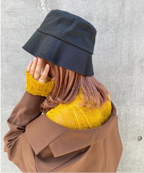 nemne store（ネンネストア）の「【accessory】気分屋さんのウネウネバケットハット（ハット・レディース・ブラック/アイボリー・F）」の13枚目の写真