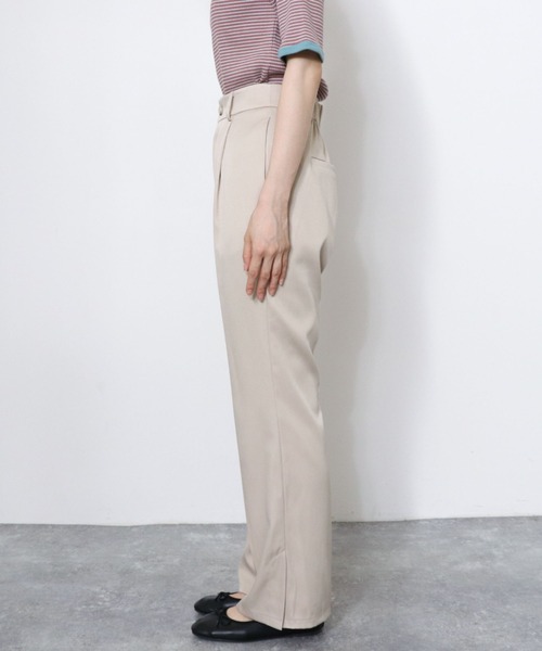 archives（アルシーヴ）の「サイドスリットセミフレアパンツ（その他パンツ・レディース・ローズ/ミント/モカ/グレイッシュベージュ・MEDIUM）」の20枚目の写真