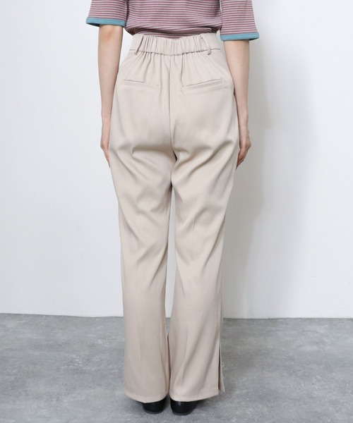 archives（アルシーヴ）の「サイドスリットセミフレアパンツ（その他パンツ・レディース・ローズ/ミント/モカ/グレイッシュベージュ・MEDIUM）」の10枚目の写真