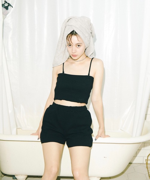 WHO'S WHO gallery（フーズフーギャラリー）の「【SLOPPY/スロッピー】ショートパンツ（その他パンツ・レディース・ブラウン/サックスブルー/ミント/オートミール/ブラック・FREE）」の10枚目の写真