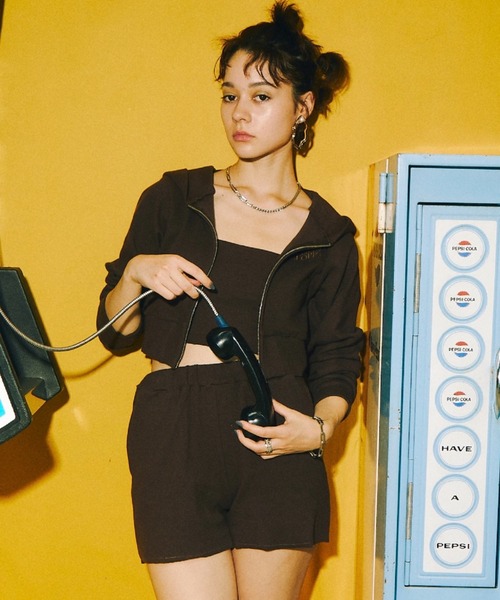 WHO'S WHO gallery（フーズフーギャラリー）の「【SLOPPY/スロッピー】ショートパンツ（その他パンツ・レディース・ブラウン/サックスブルー/ミント/オートミール/ブラック・FREE）」の16枚目の写真