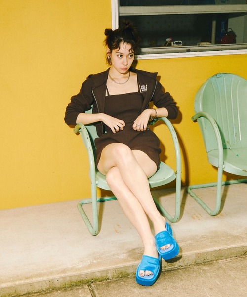 WHO'S WHO gallery（フーズフーギャラリー）の「【SLOPPY/スロッピー】ショートパンツ（その他パンツ・レディース・ブラウン/サックスブルー/ミント/オートミール/ブラック・FREE）」の20枚目の写真