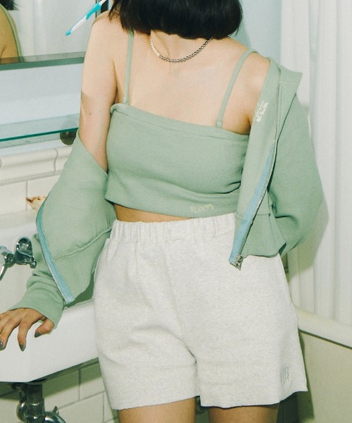 WHO'S WHO gallery（フーズフーギャラリー）の「【SLOPPY/スロッピー】ショートパンツ（その他パンツ・レディース・ブラウン/サックスブルー/ミント/オートミール/ブラック・FREE）」の7枚目の写真