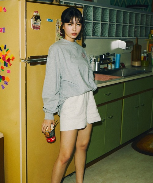 WHO'S WHO gallery（フーズフーギャラリー）の「【SLOPPY/スロッピー】ショートパンツ（その他パンツ・レディース・ブラウン/サックスブルー/ミント/オートミール/ブラック・FREE）」の9枚目の写真