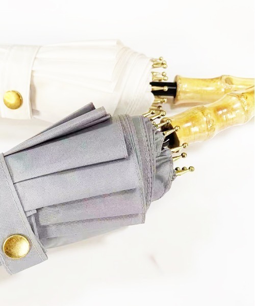 REBALANCE（リバランス）の「バンブー傘（長傘・レディース・ホワイト/ブラック/グレー/カーキ/ネイビー/ライトグリーン・ONE SIZE）」の9枚目の写真