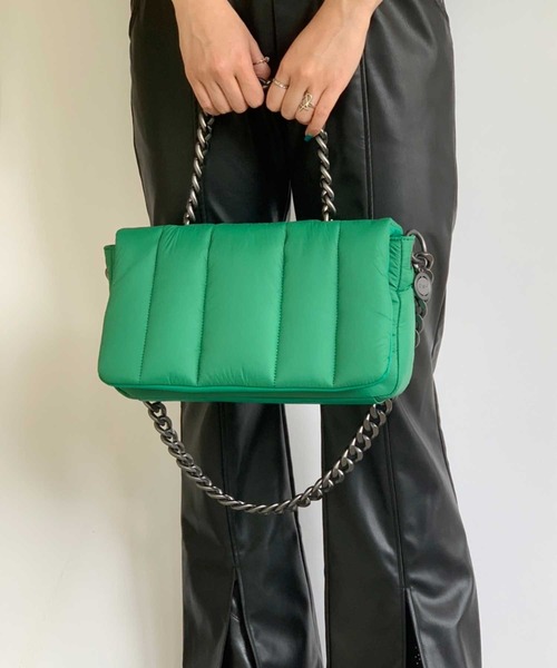 ASH（アッシュ）の「【FLORA NYLON】ナイロンハンドバック（ハンドバッグ・レディース・ブラック/グリーン/パープル・ONE SIZE）」の3枚目の写真