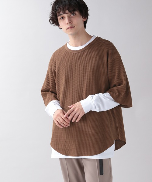 RAGEBLUE（レイジブルー）の「＜ワッフルT×無地Tセット＞ワッフル