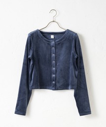 TERRITOIRE | ベロアチビカーディガン(カーディガン/ボレロ)